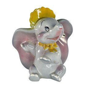 Evan K Shaw American Pottery Disney Dumbo Bonnet Figurine Elephant 5.5" *Chipped